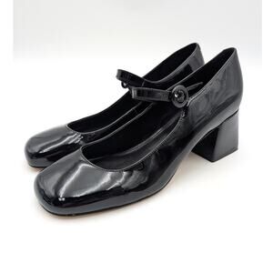 Marc Fisher LTD Nessily Mary Jane Block Heel Pump Women's Black Size US9M EU40